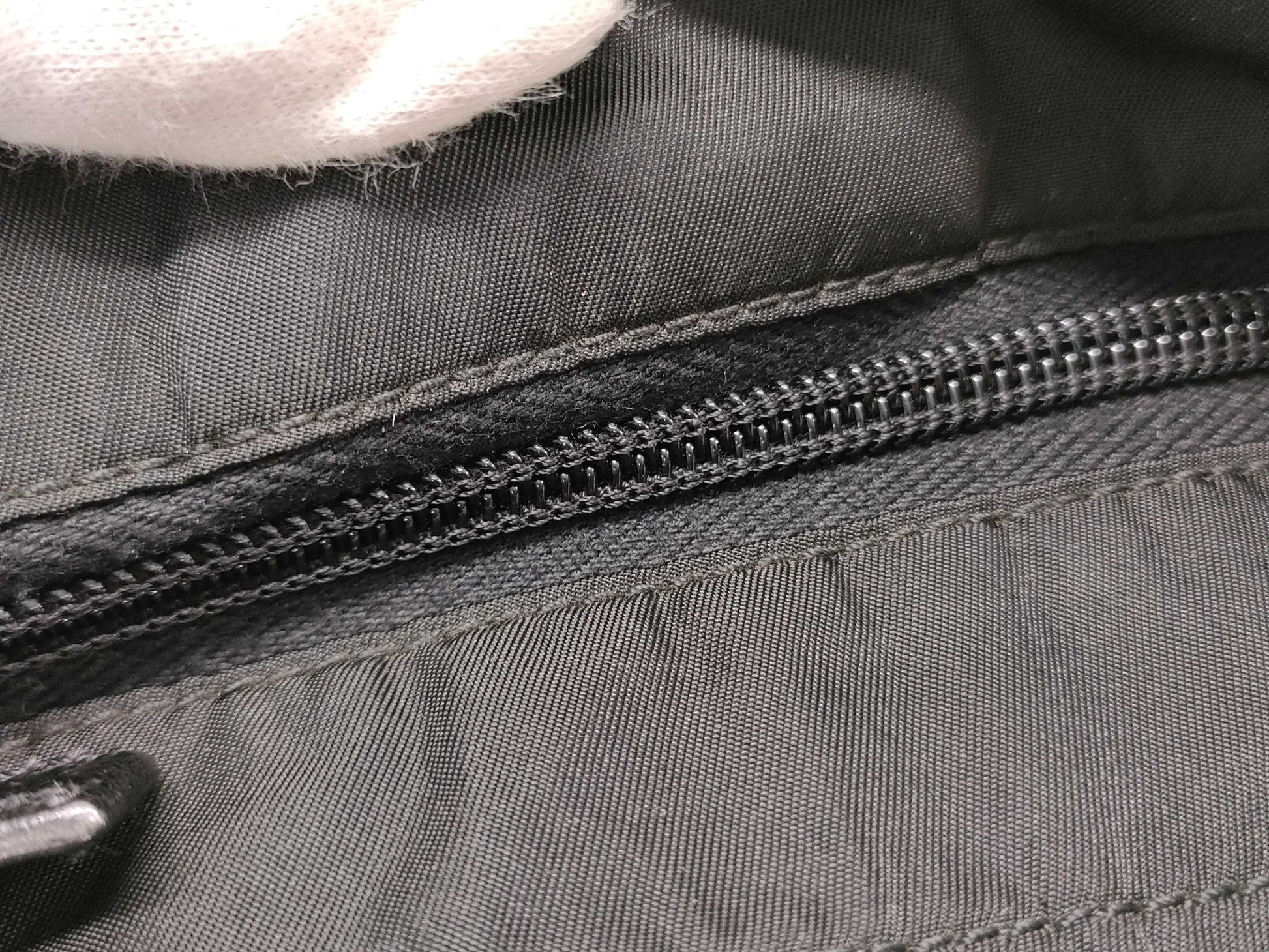 PRADA Nylon Prada Shoulder Bag with Triangle Logo in Black