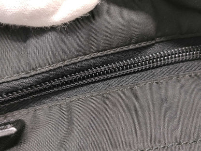 PRADA Nylon Prada Shoulder Bag with Triangle Logo in Black
