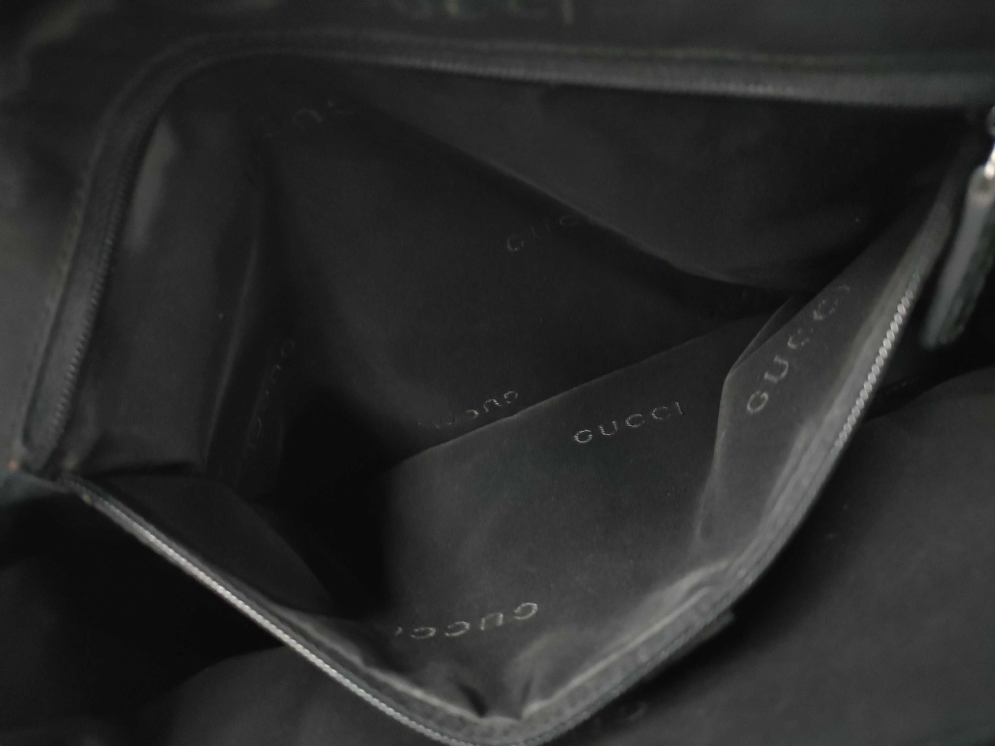 GUCCI Bamboo Hand Black Handbag