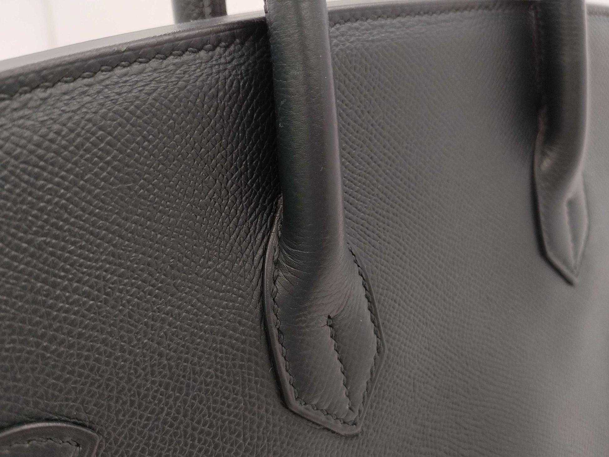 HERMES Birkin 35 Couchvel 〇Z Gold Hardware Navy Handbag