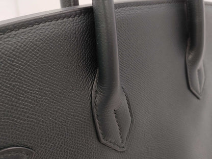 HERMES Birkin 35 Couchvel 〇Z Gold Hardware Navy Handbag