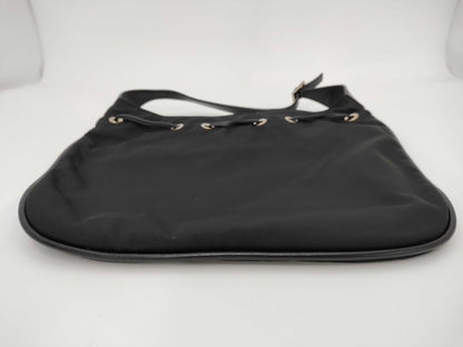 GUCCI Black Canvas Shoulder Bag