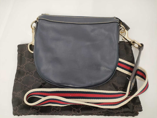 GUCCI Sherry Navy Shoulder Bag