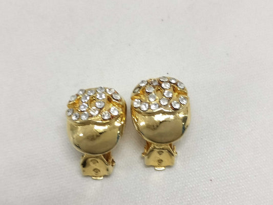 CHANEL Rhinestone Earrings