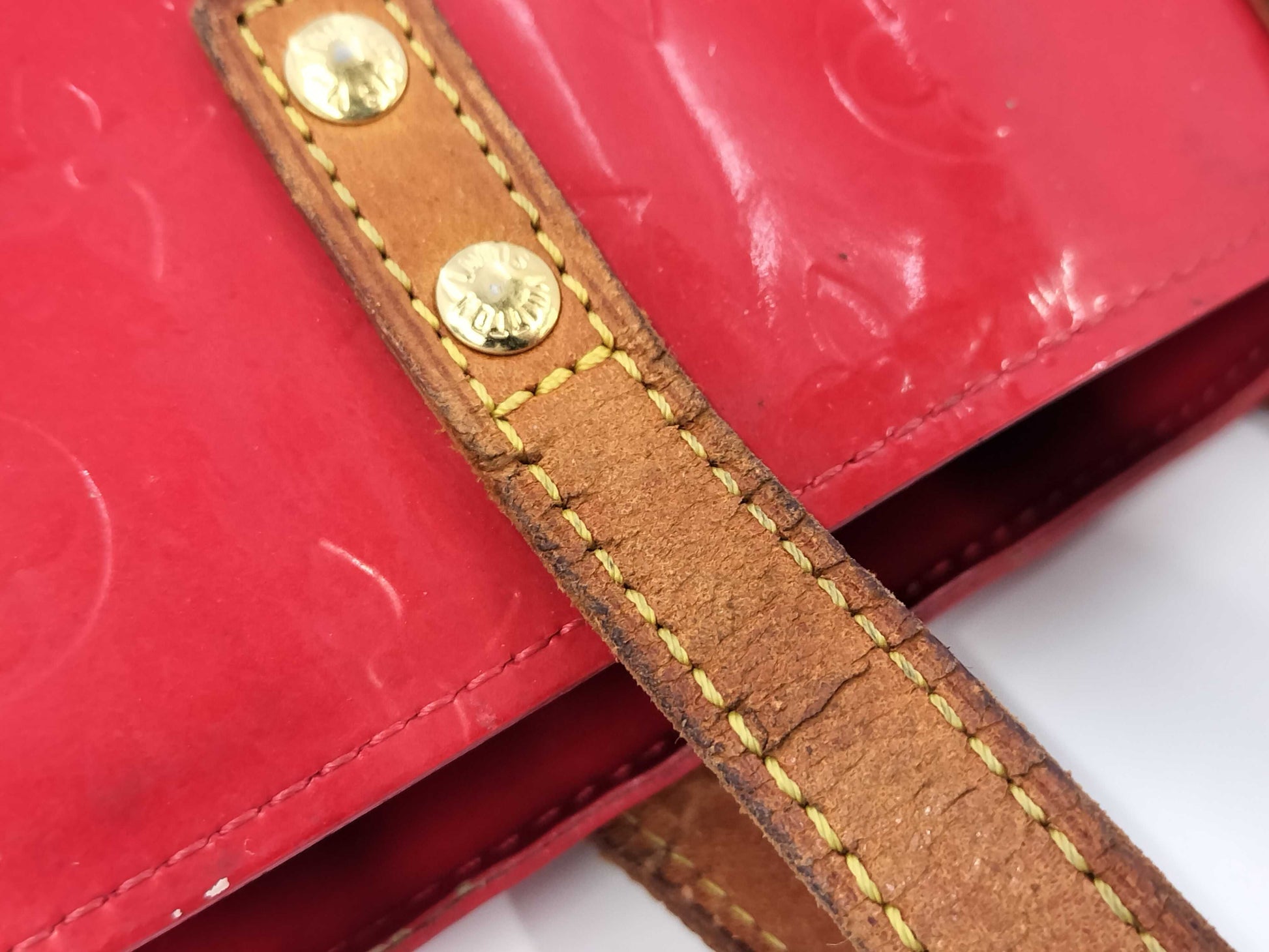 LOUIS VUITTON Vernis Reed PM Handbag Bag