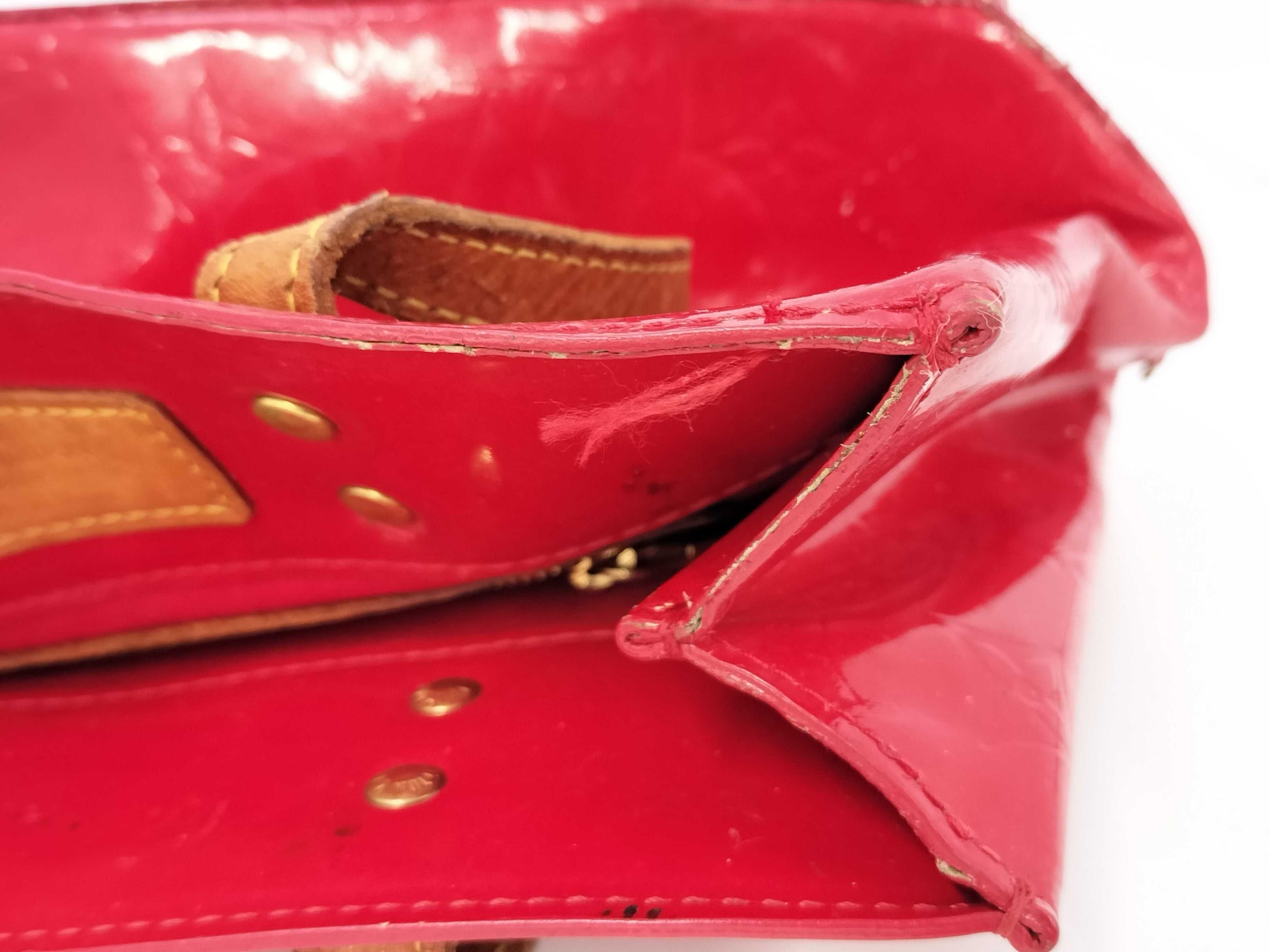LOUIS VUITTON Vernis Reed PM Handbag Bag