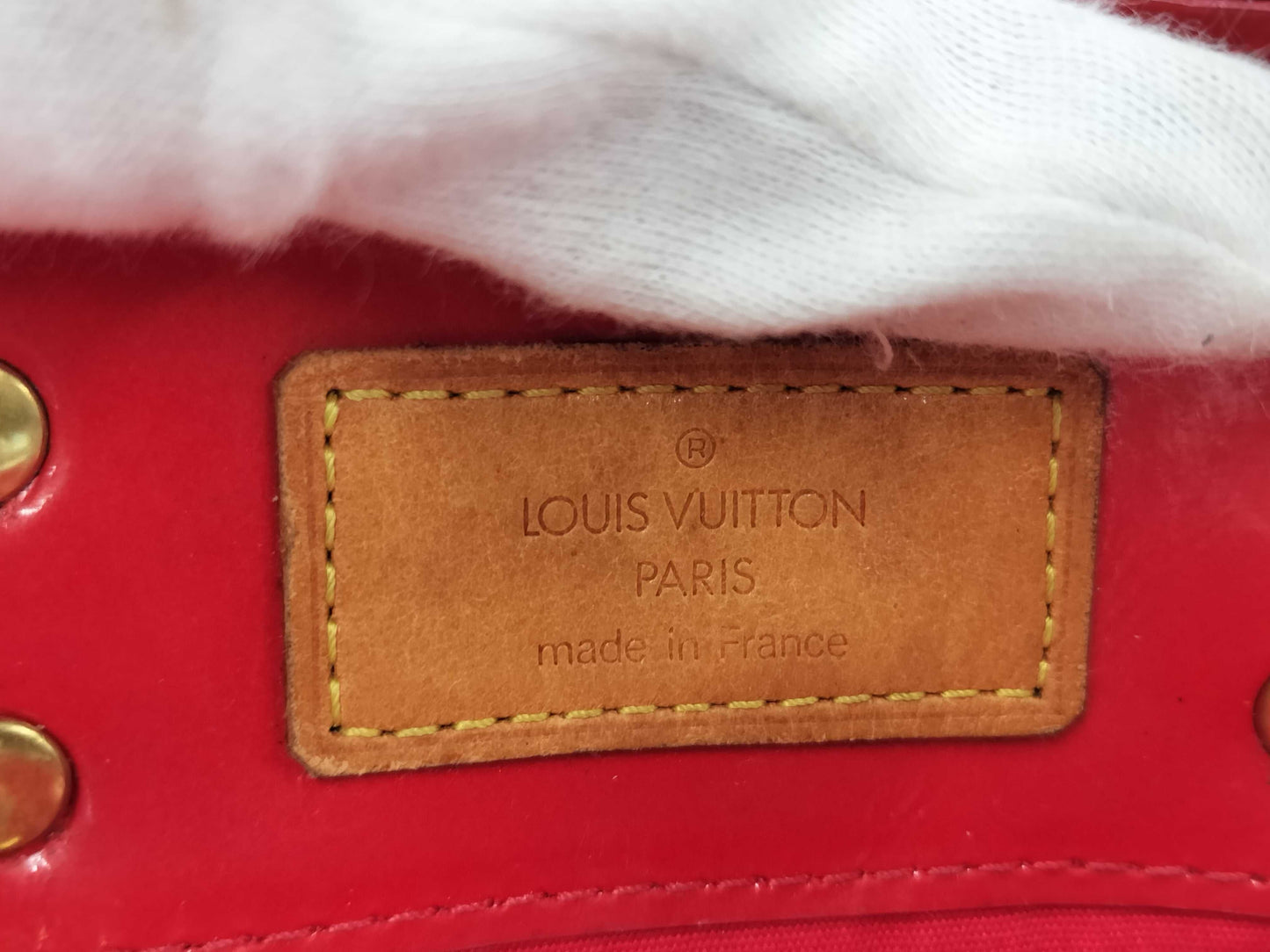 LOUIS VUITTON Vernis Reed PM Handbag Bag