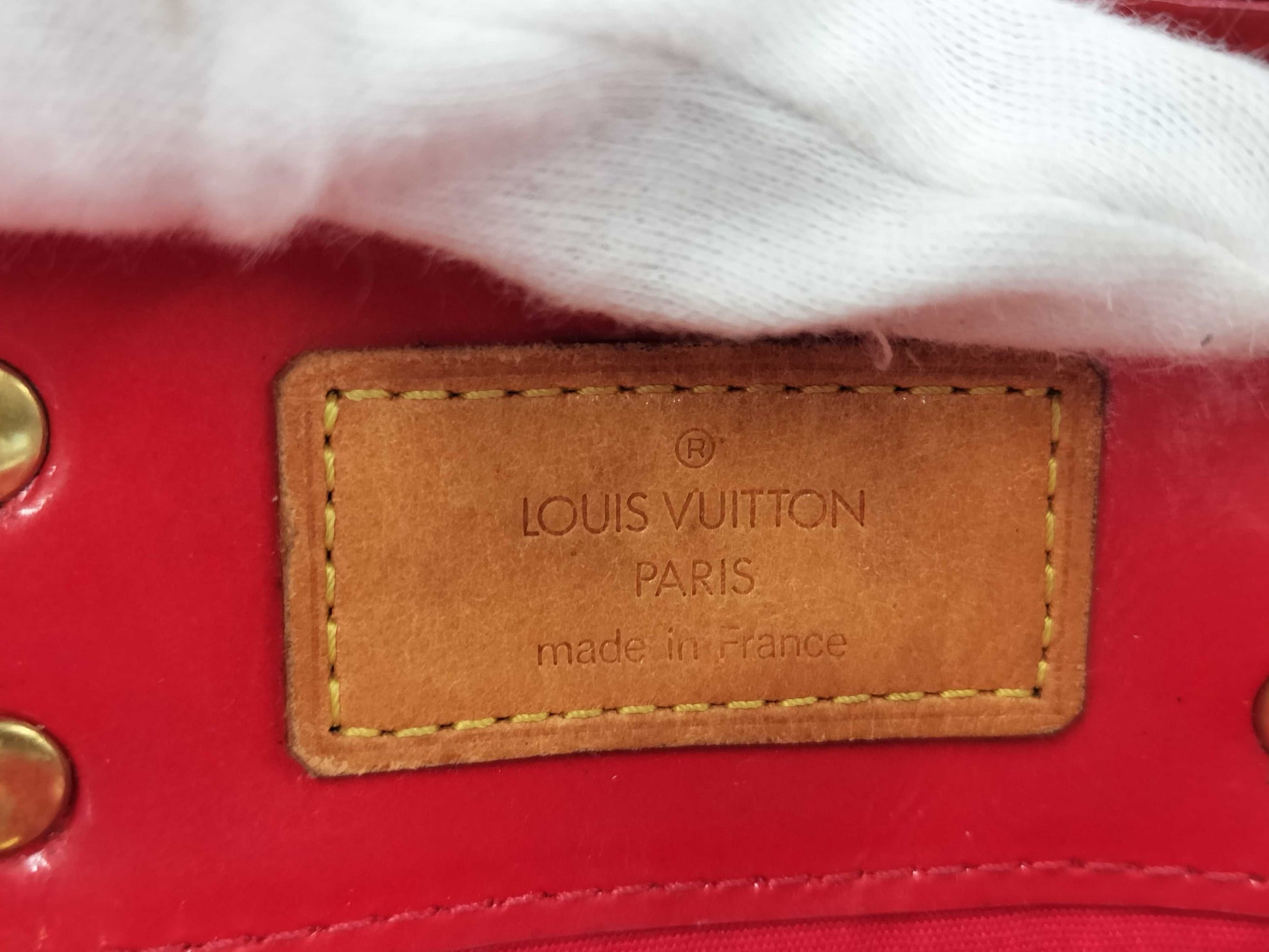 LOUIS VUITTON Vernis Reed PM Handbag Bag