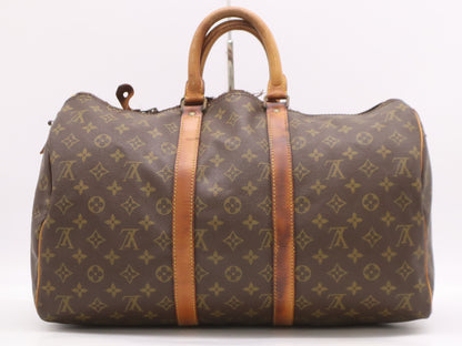 LOUIS VUITTON M41418 Monogram Keepall Bandouliere 45 Boston Bag