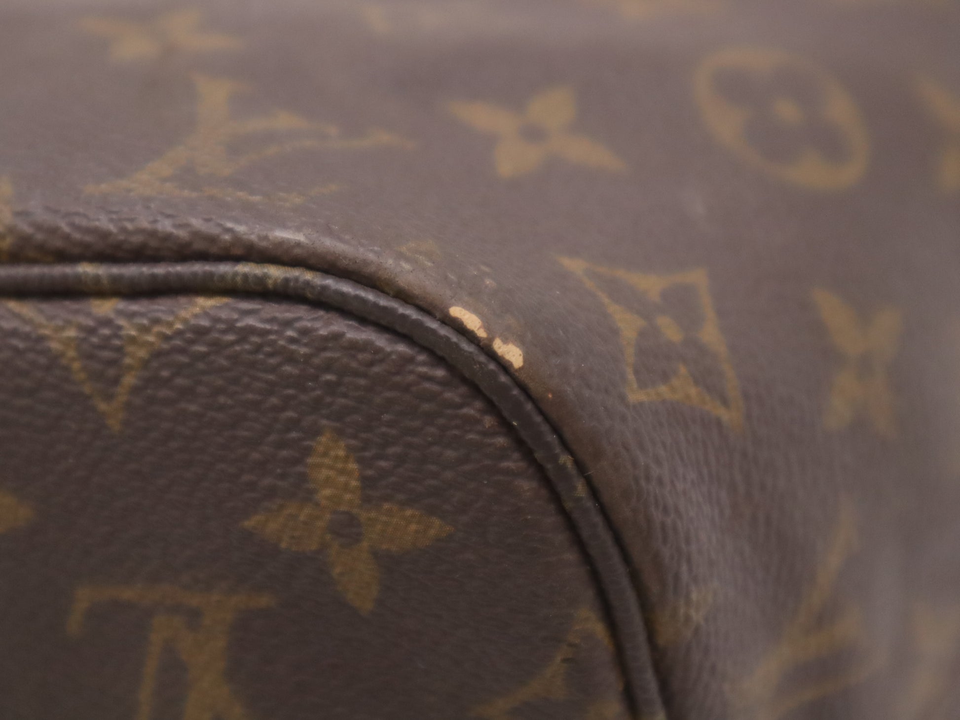 LOUIS VUITTON M40156 Monogram Neverfull MM Old-Style Tote Bag