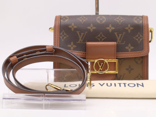 LOUIS VUITTON M44580 Reverse Dauphine Mini RFID Enabled Shoulder Bag
