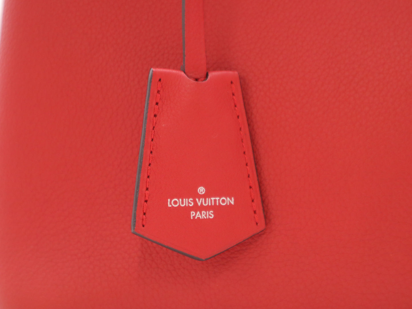 LOUIS VUITTON M54679 Leather Lock Me Red Shoulder Bag with Dust Bag and Cloche, RFID Verified