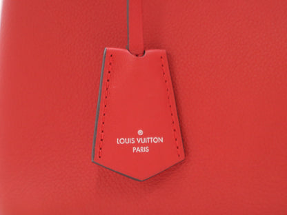 LOUIS VUITTON M54679 Leather Lock Me Red Shoulder Bag with Dust Bag and Cloche, RFID Verified