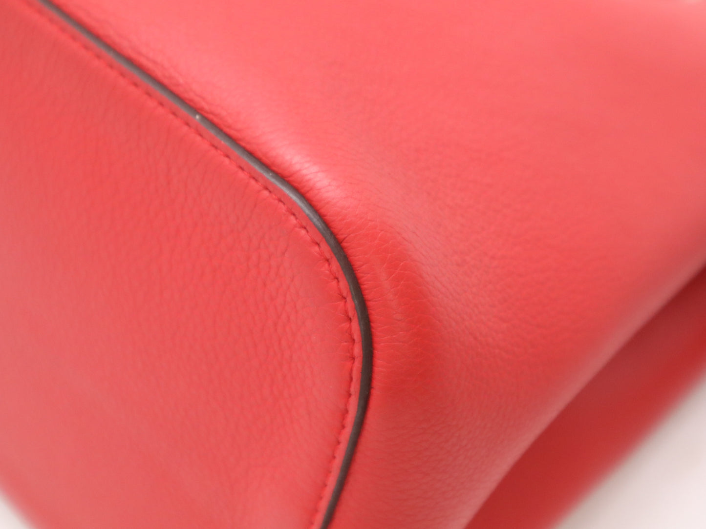 LOUIS VUITTON M54679 Leather Lock Me Red Shoulder Bag with Dust Bag and Cloche, RFID Verified
