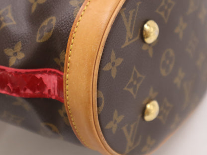 LOUIS VUITTON M95613 Monogram Ruby Neo Bucket Rouge Tote Bag