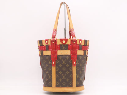 LOUIS VUITTON M95613 Monogram Ruby Neo Bucket Rouge Tote Bag