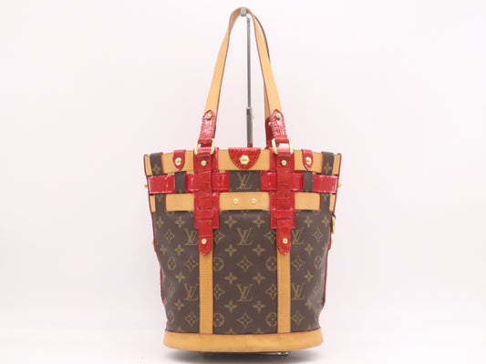 LOUIS VUITTON M95613 Monogram Ruby Neo Bucket Rouge Tote Bag