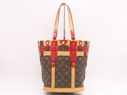 LOUIS VUITTON M95613 Monogram Ruby Neo Bucket Rouge Tote Bag