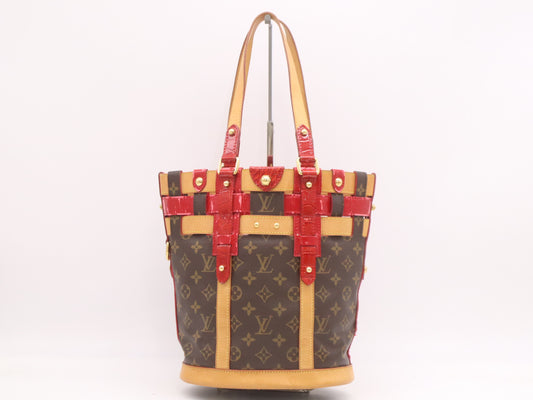 LOUIS VUITTON M95613 Monogram Ruby Neo Bucket Rouge Tote Bag