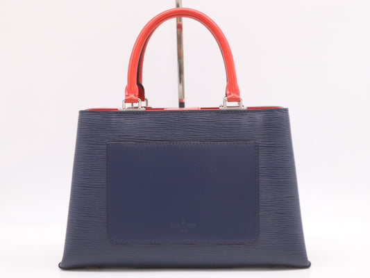 LOUIS VUITTON M53512 Epic Level PM Indigo Coquelicot Handbag with Shoulder Strap, Name Tag, and Dust Bag, RFID Verified