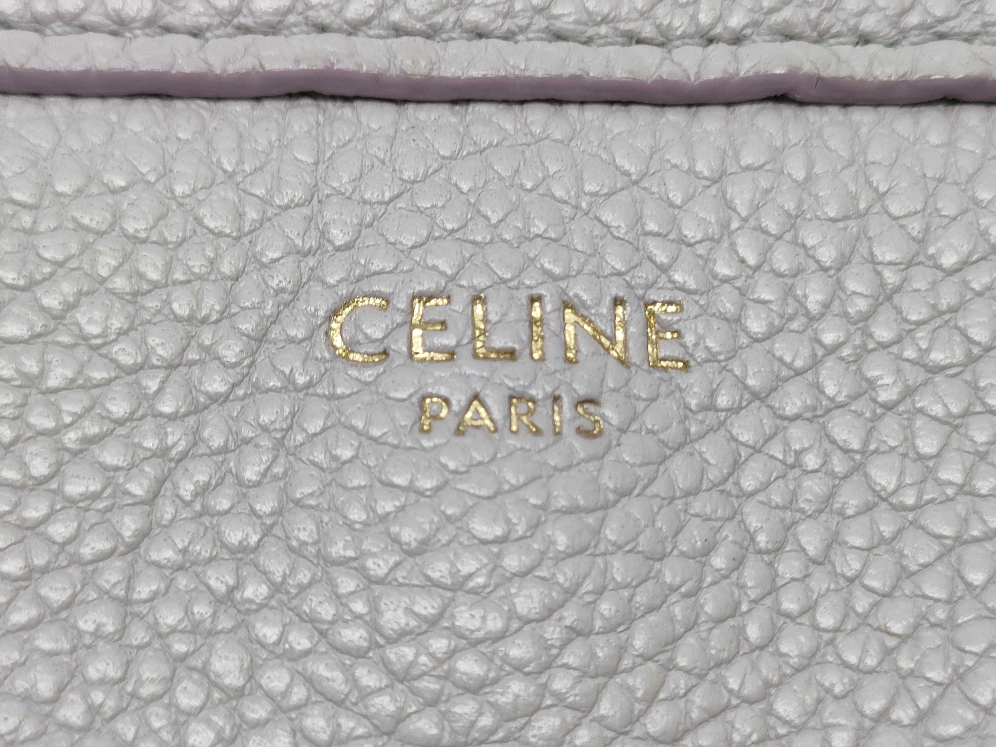 CELINE Leather Small Fold Cabas Handbag
