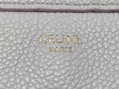 CELINE Leather Small Fold Cabas Handbag