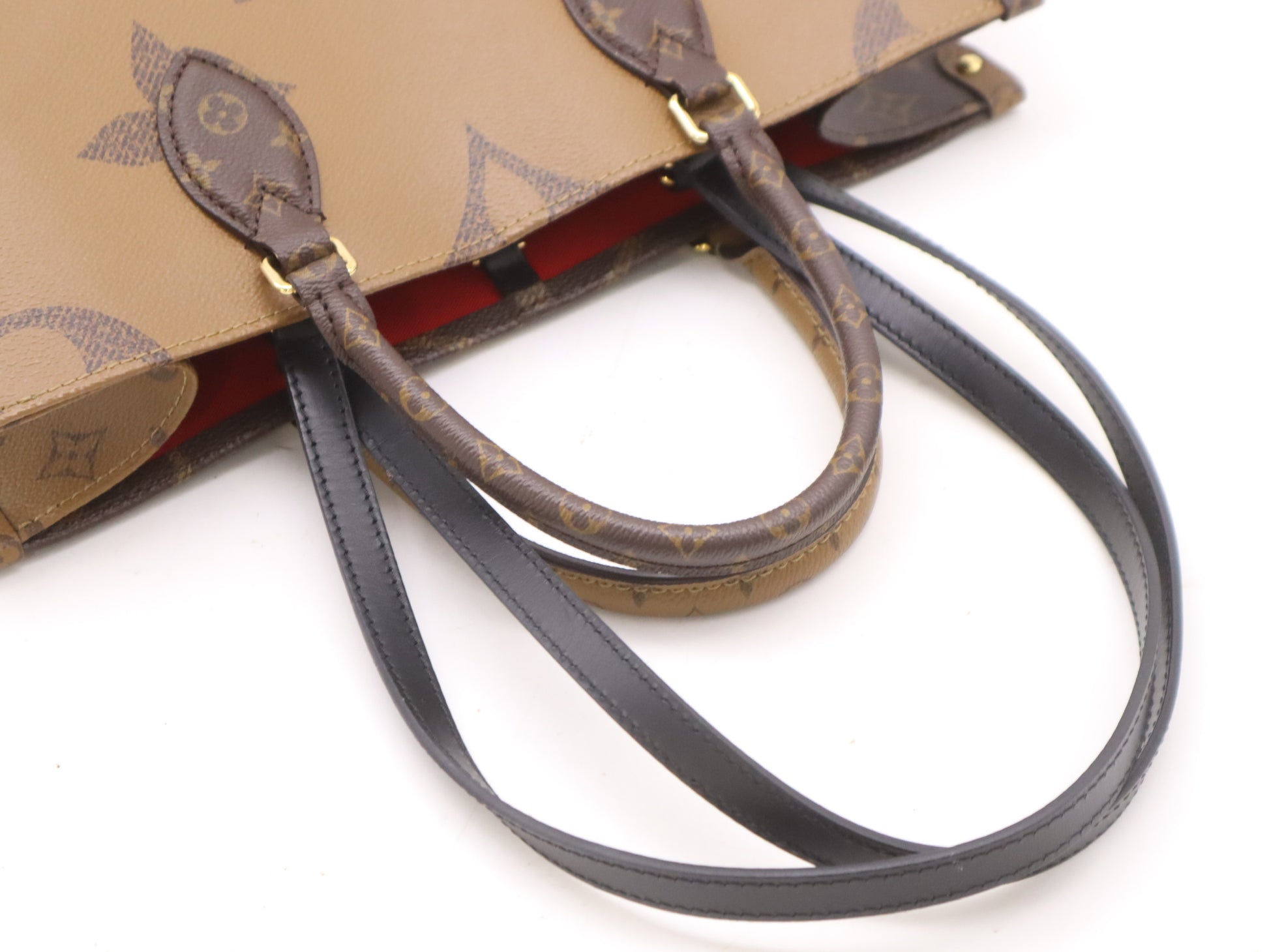LOUIS VUITTON M45039 Reverse on the Go - MM Monogram Giant Tote Bag with Box and Dust Bag, RFID Verified