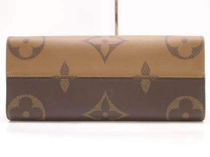 LOUIS VUITTON M45039 Reverse on the Go - MM Monogram Giant Tote Bag with Box and Dust Bag, RFID Verified