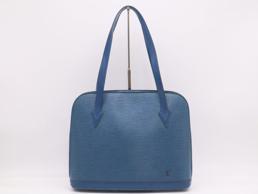 LOUIS VUITTON M52285 Epi-Lussac Toledo Blue Tote Bag