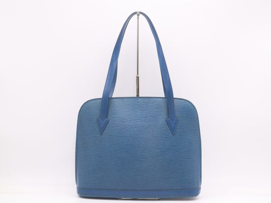 LOUIS VUITTON M52285 Epi-Lussac Toledo Blue Tote Bag
