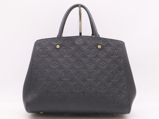 LOUIS VUITTON M41069 Empreinte Montaigne GM Noir Handbag