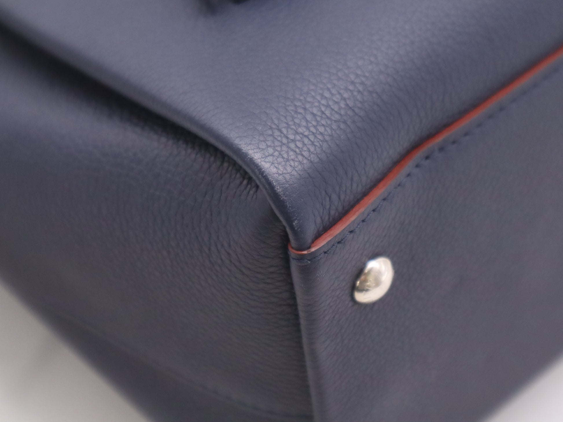 LOUIS VUITTON M54571 Leather Rock Meat Shoulder Bag in Marine Rouge Navy and Red with Shoulder Strap, RFID Verified
