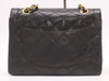 CHANEL Lambskin Matelasse 22 Double Flap Double Chain Turnlock Paris Limited Edition Black Seal Card 3400036 Shoulder Bag