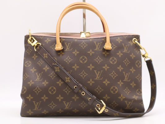 LOUIS VUITTON M40468 Monogram Pallas Rose Ballerine Shoulder Bag