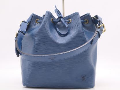LOUIS VUITTON M44105 Epi Petit Noe Toledo Blue Shoulder Bag