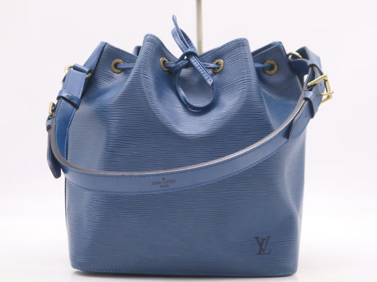 LOUIS VUITTON M44105 Epi Petit Noe Toledo Blue Shoulder Bag