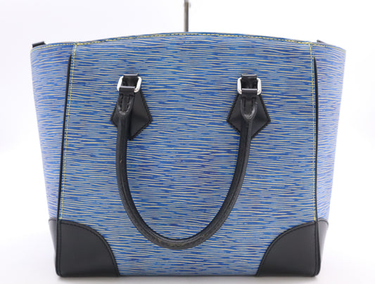LOUIS VUITTON M56025 Epi Denim Phoenix MM Blue Tote Bag