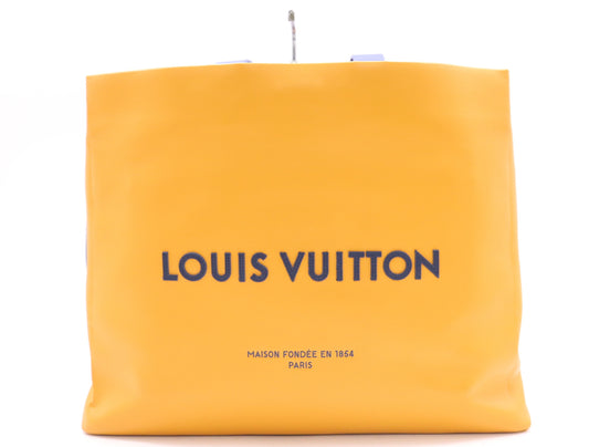 LOUIS VUITTON M24457 Leather Shopper Tote MM with Shoulder Strap, Box, and Dust Bag