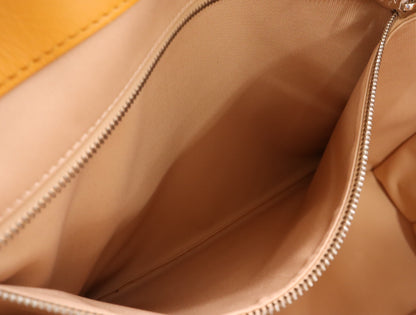 LOUIS VUITTON M24457 Leather Shopper Tote MM with Shoulder Strap, Box, and Dust Bag