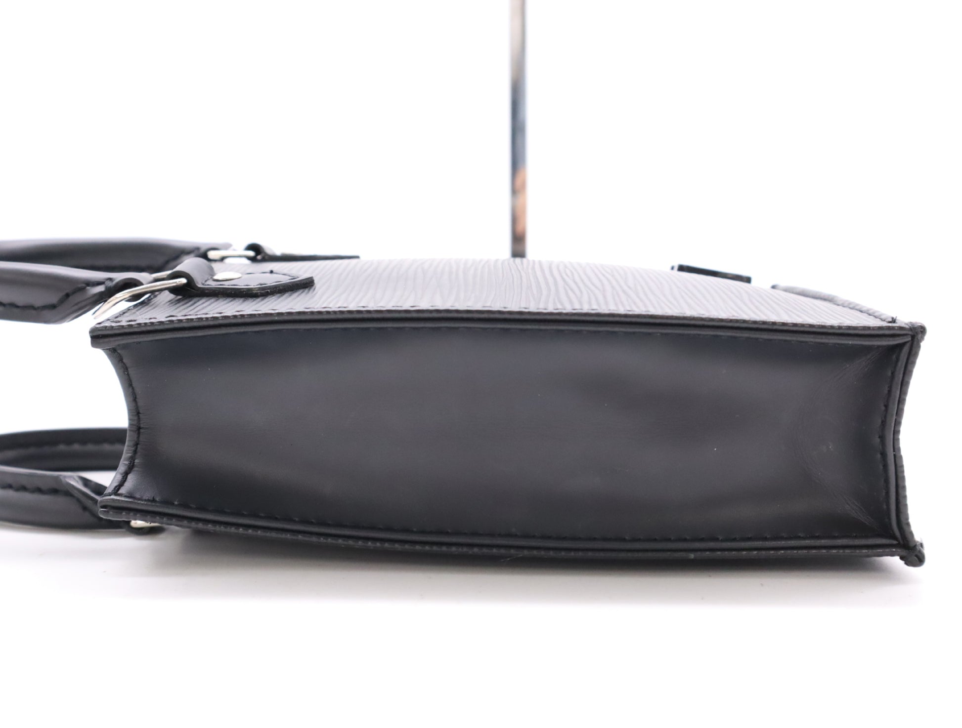 LOUIS VUITTON M69441 Petite Sac Plat Noir Shoulder Bag RFID Verified No Serial Tag