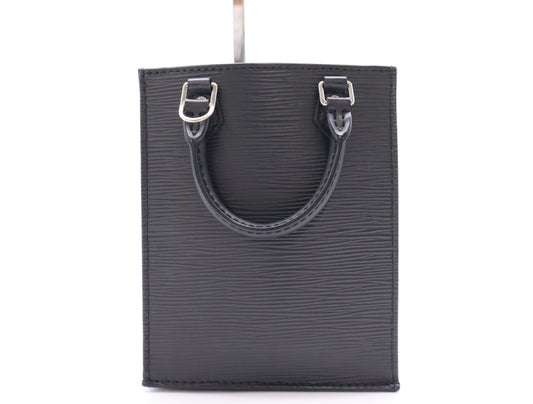 LOUIS VUITTON M69441 Petite Sac Plat Noir Shoulder Bag RFID Verified No Serial Tag
