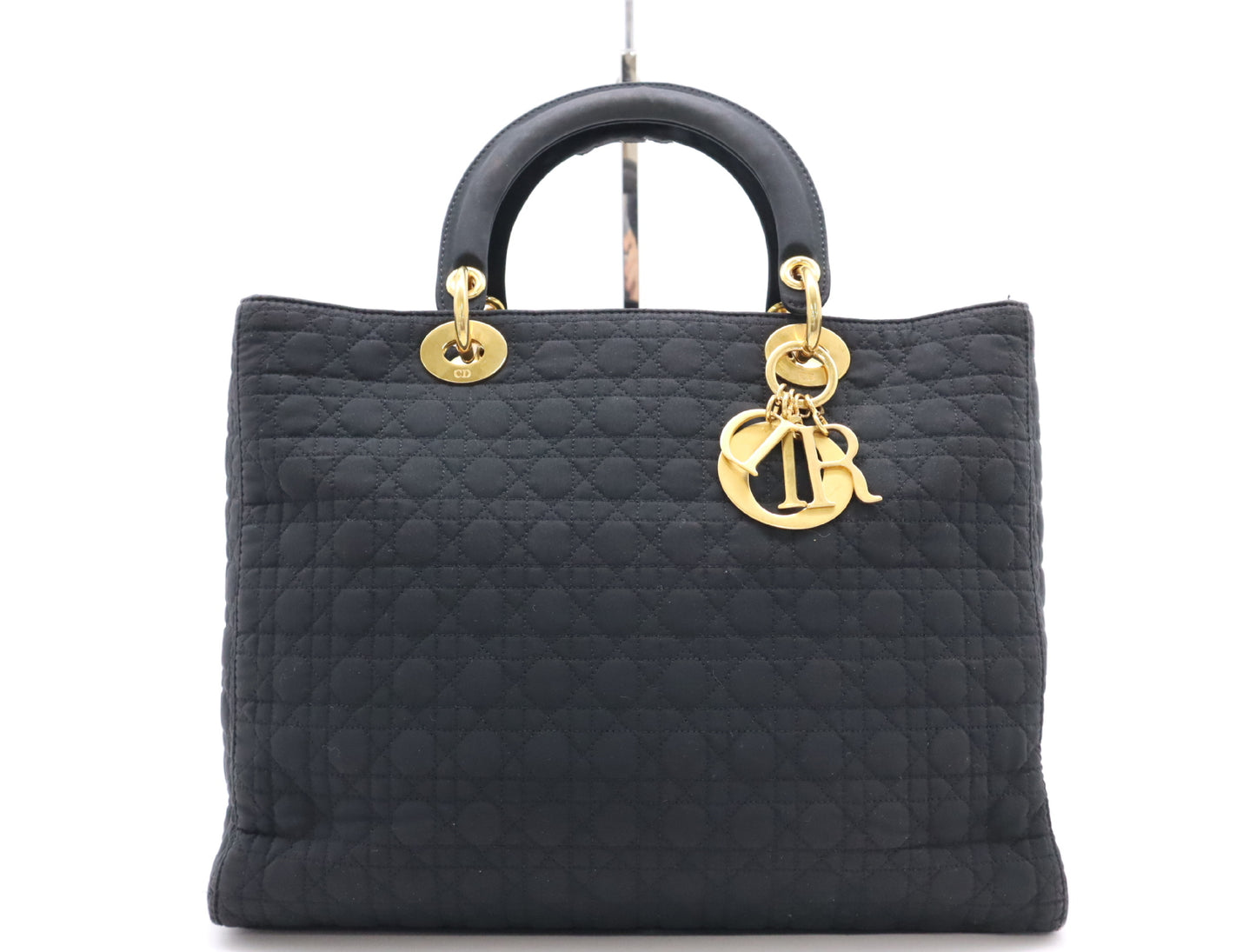 Dior Nylon Cannage Lady Dior Handbag Black