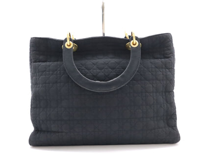 Dior Nylon Cannage Lady Dior Handbag Black