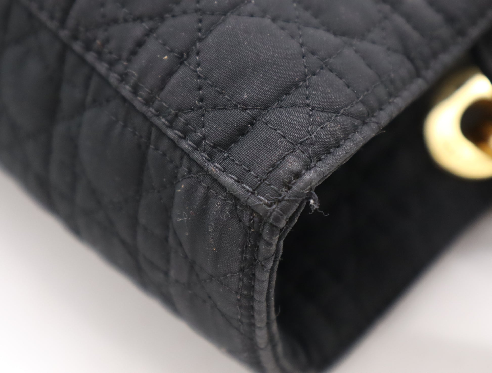 Dior Nylon Cannage Lady Dior Handbag Black