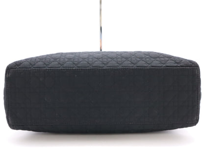 Dior Nylon Cannage Lady Dior Handbag Black