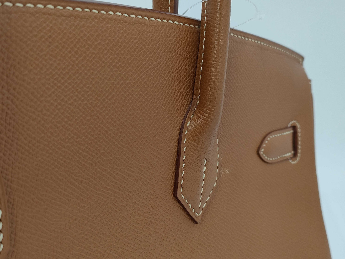 HERMES Birkin 35 Handbag, H Stamp, 2005, Gold Hardware, Brown, Cloche, Cadena, and Two Keys