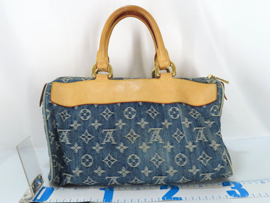 LOUIS VUITTON Monogram Denim LV Handbag Monogram Denim Neo Speedy Handbag M95019 Bag Handbag