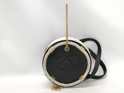 CHANEL 2-Way Chain Bag Round 27 Series Shoulder Bag