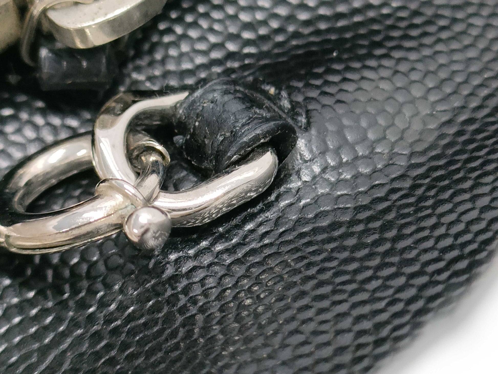Yves Saint Laurent YSL Chain Wallet Black Silver Hardware Shoulder Bag