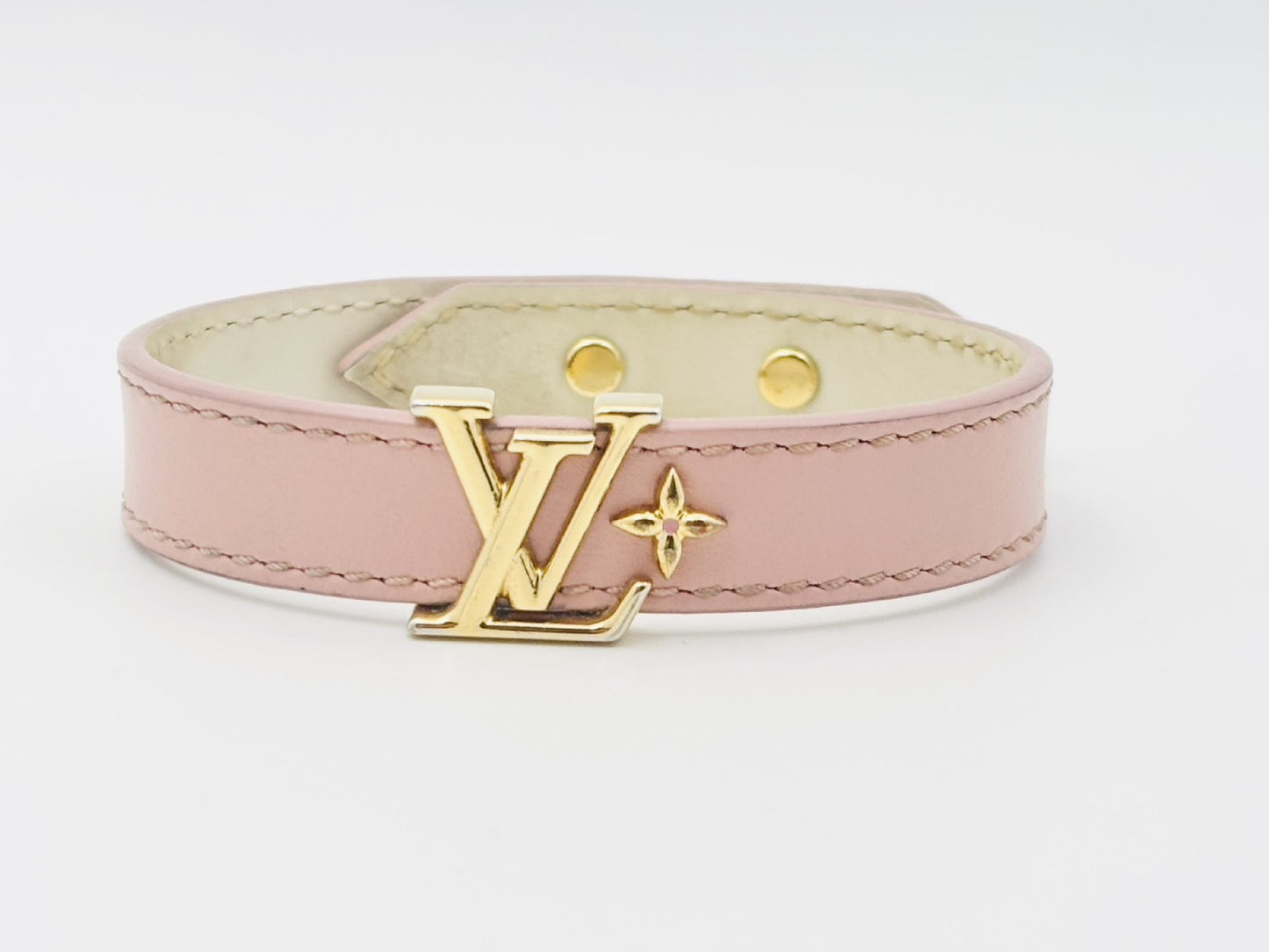 LOUIS VUITTON M8088 Bracelet LV Iconic 17 Leather Pink Current Model Bracelet/Bangle